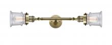 Innovations Lighting 208L-AB-G184S - Canton - 2 Light - 6 inch - Antique Brass - Bath Vanity Light