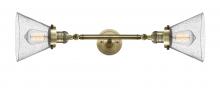 Innovations Lighting 208L-AB-G44 - Cone - 2 Light - 8 inch - Antique Brass - Bath Vanity Light