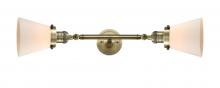 Innovations Lighting 208L-AB-G61 - Cone - 2 Light - 6 inch - Antique Brass - Bath Vanity Light