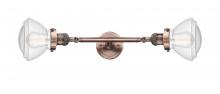 Innovations Lighting 208L-AC-G324 - Olean - 2 Light - 7 inch - Antique Copper - Bath Vanity Light