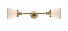 Innovations Lighting 208L-BB-G61 - Cone - 2 Light - 6 inch - Brushed Brass - Bath Vanity Light