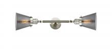 Innovations Lighting 208L-SN-G63 - Cone - 2 Light - 6 inch - Brushed Satin Nickel - Bath Vanity Light