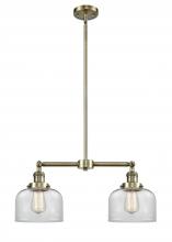 Innovations Lighting 209-AB-G72 - Bell - 2 Light - 21 inch - Antique Brass - Stem Hung - Island Light