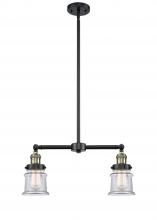 Innovations Lighting 209-BAB-G182S - Canton - 2 Light - 21 inch - Black Antique Brass - Stem Hung - Island Light