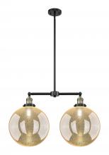 Innovations Lighting 209-BAB-G208-12 - Beacon - 2 Light - 27 inch - Black Antique Brass - Stem Hung - Island Light