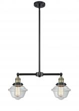 Innovations Lighting 209-BAB-G532 - Oxford - 2 Light - 24 inch - Black Antique Brass - Stem Hung - Island Light