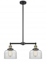 Innovations Lighting 209-BAB-G72 - Bell - 2 Light - 21 inch - Black Antique Brass - Stem Hung - Island Light