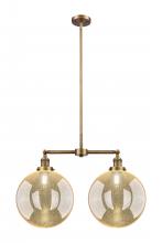 Innovations Lighting 209-BB-G208-12 - Beacon - 2 Light - 27 inch - Brushed Brass - Stem Hung - Island Light