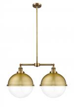  209-BB-HFS-122-BB - Hampden - 2 Light - 18 inch - Brushed Brass - Stem Hung - Island Light