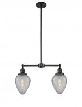 Innovations Lighting 209-BK-G165 - Geneseo - 2 Light - 21 inch - Matte Black - Stem Hung - Island Light