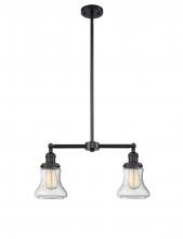 Innovations Lighting 209-BK-G194 - Bellmont - 2 Light - 21 inch - Matte Black - Stem Hung - Island Light