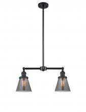 Innovations Lighting 209-BK-G63 - Cone - 2 Light - 21 inch - Matte Black - Stem Hung - Island Light