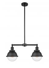  209-BK-HFS-62-BK - Hampden - 2 Light - 18 inch - Matte Black - Stem Hung - Island Light