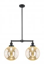 Innovations Lighting 209-OB-G208-10 - Beacon - 2 Light - 25 inch - Oil Rubbed Bronze - Stem Hung - Island Light