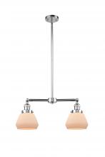 Innovations Lighting 209-PC-G171 - Fulton - 2 Light - 21 inch - Polished Chrome - Stem Hung - Island Light