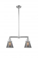 Innovations Lighting 209-PC-G63 - Cone - 2 Light - 21 inch - Polished Chrome - Stem Hung - Island Light