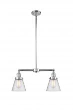 Innovations Lighting 209-PC-G64 - Cone - 2 Light - 21 inch - Polished Chrome - Stem Hung - Island Light