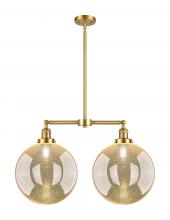 Innovations Lighting 209-SG-G208-12 - Beacon - 2 Light - 27 inch - Satin Gold - Stem Hung - Island Light