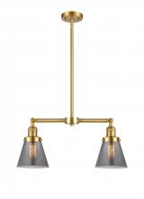 Innovations Lighting 209-SG-G63 - Cone - 2 Light - 21 inch - Satin Gold - Stem Hung - Island Light