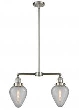 Innovations Lighting 209-SN-G165 - Geneseo - 2 Light - 21 inch - Brushed Satin Nickel - Stem Hung - Island Light