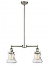 Innovations Lighting 209-SN-G194 - Bellmont - 2 Light - 21 inch - Brushed Satin Nickel - Stem Hung - Island Light