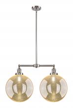 Innovations Lighting 209-SN-G208-12 - Beacon - 2 Light - 27 inch - Brushed Satin Nickel - Stem Hung - Island Light