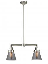 Innovations Lighting 209-SN-G63 - Cone - 2 Light - 21 inch - Brushed Satin Nickel - Stem Hung - Island Light