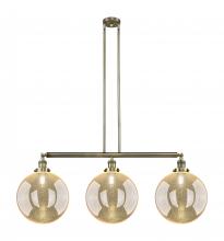 Innovations Lighting 213-AB-G208-12 - Beacon - 3 Light - 44 inch - Antique Brass - Stem Hung - Island Light