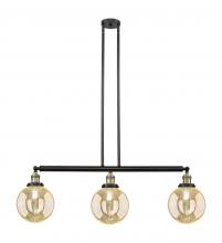 Innovations Lighting 213-BAB-G208-8 - Beacon - 3 Light - 41 inch - Black Antique Brass - Stem Hung - Island Light