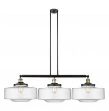 Innovations Lighting 213-BAB-G694-16 - Bridgeton - 3 Light - 50 inch - Black Antique Brass - Stem Hung - Island Light