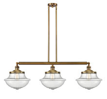 Innovations Lighting 213-BB-G544 - Oxford - 3 Light - 42 inch - Brushed Brass - Stem Hung - Island Light
