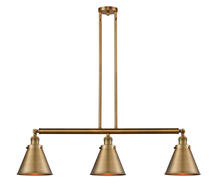 Innovations Lighting 213-BB-M13-BB - Appalachian - 3 Light - 40 inch - Brushed Brass - Stem Hung - Island Light