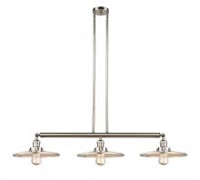 Innovations Lighting 213-PN-MFR-PN-12 - Appalachian - 3 Light - 45 inch - Polished Nickel - Stem Hung - Island Light