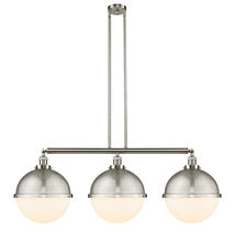  213-SN-HFS-121-SN - Hampden - 3 Light - 45 inch - Brushed Satin Nickel - Stem Hung - Island Light