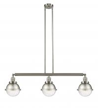  213-SN-HFS-64-SN - Hampden - 3 Light - 40 inch - Brushed Satin Nickel - Stem Hung - Island Light