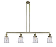 Innovations Lighting 214-AB-G182 - Canton - 4 Light - 51 inch - Antique Brass - Stem Hung - Island Light