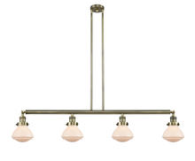 Innovations Lighting 214-AB-G321 - Olean - 4 Light - 51 inch - Antique Brass - Stem Hung - Island Light