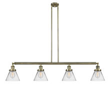 Innovations Lighting 214-AB-G42 - Cone - 4 Light - 52 inch - Antique Brass - Stem Hung - Island Light