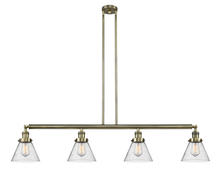 Innovations Lighting 214-AB-G44 - Cone - 4 Light - 52 inch - Antique Brass - Stem Hung - Island Light