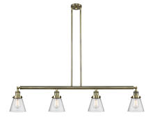 Innovations Lighting 214-AB-G64 - Cone - 4 Light - 51 inch - Antique Brass - Stem Hung - Island Light