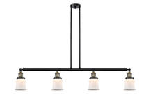 Innovations Lighting 214-BAB-G181S - Canton - 4 Light - 51 inch - Black Antique Brass - Stem Hung - Island Light