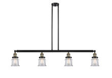 Innovations Lighting 214-BAB-G182S - Canton - 4 Light - 51 inch - Black Antique Brass - Stem Hung - Island Light