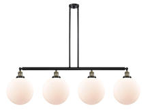 Innovations Lighting 214-BAB-G201-12 - Beacon - 4 Light - 56 inch - Black Antique Brass - Stem Hung - Island Light