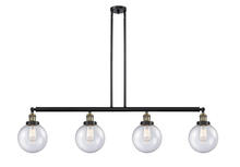 Innovations Lighting 214-BAB-G204-8 - Beacon - 4 Light - 53 inch - Black Antique Brass - Stem Hung - Island Light
