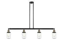 Innovations Lighting 214-BAB-G314 - Dover - 4 Light - 49 inch - Black Antique Brass - Stem Hung - Island Light