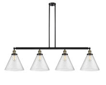 Innovations Lighting 214-BAB-G44-L - Cone - 4 Light - 56 inch - Black Antique Brass - Stem Hung - Island Light