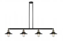 Innovations Lighting 214-BAB-M6 - Railroad - 4 Light - 53 inch - Black Antique Brass - Stem Hung - Island Light