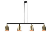 Innovations Lighting 214-BAB-M9-AB - Addison - 4 Light - 50 inch - Black Antique Brass - Stem Hung - Island Light