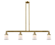 Innovations Lighting 214-BB-G181S - Canton - 4 Light - 51 inch - Brushed Brass - Stem Hung - Island Light