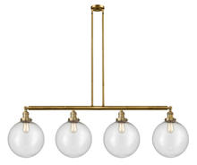 Innovations Lighting 214-BB-G204-12 - Beacon - 4 Light - 56 inch - Brushed Brass - Stem Hung - Island Light